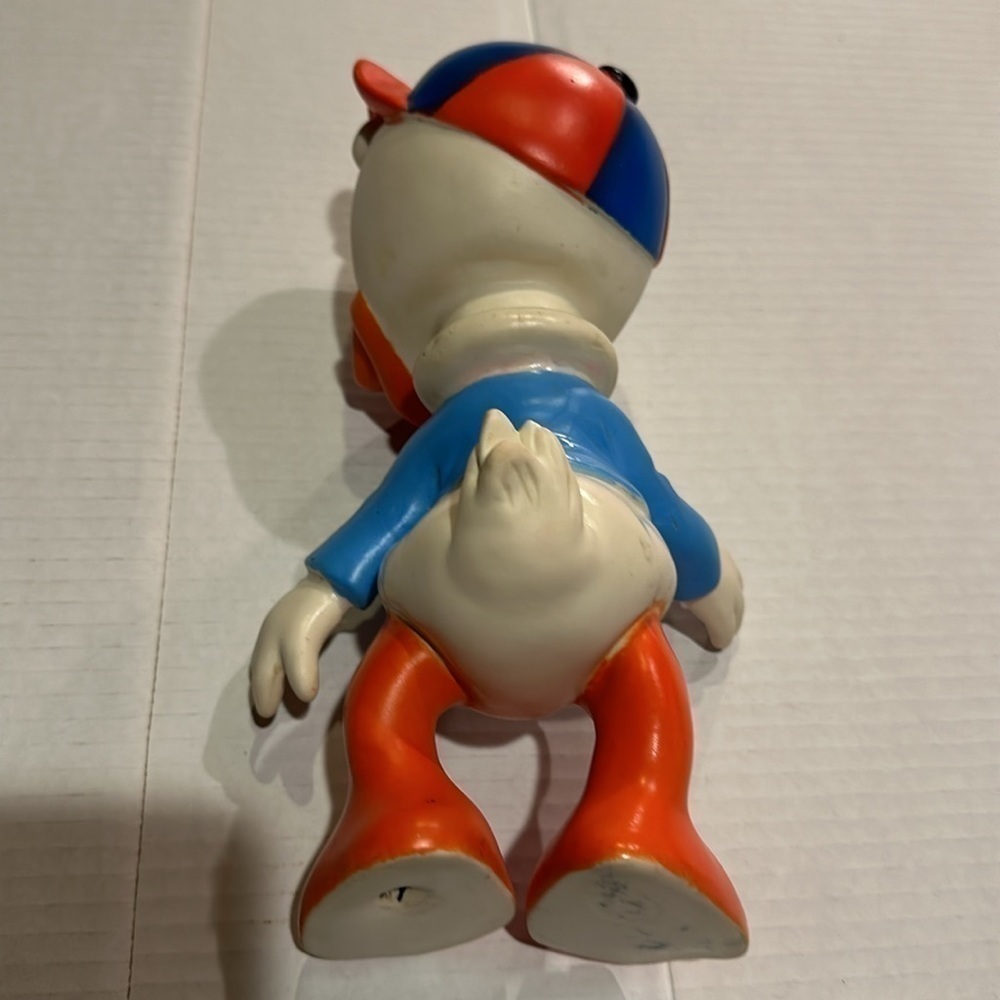 Vintage Walt Disney’s nephew Huey character w orange blue and off white plastic - Picture 4 of 9